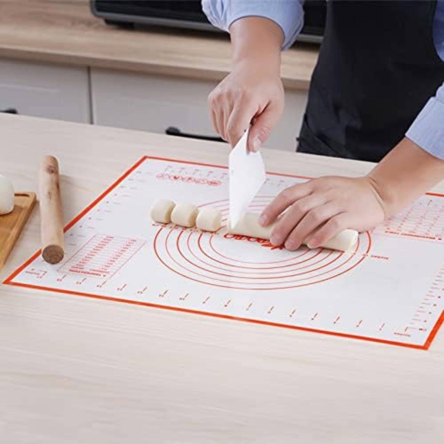 Non-Stick Silicone Baking Mat - (19.7'x27.6'inch) e