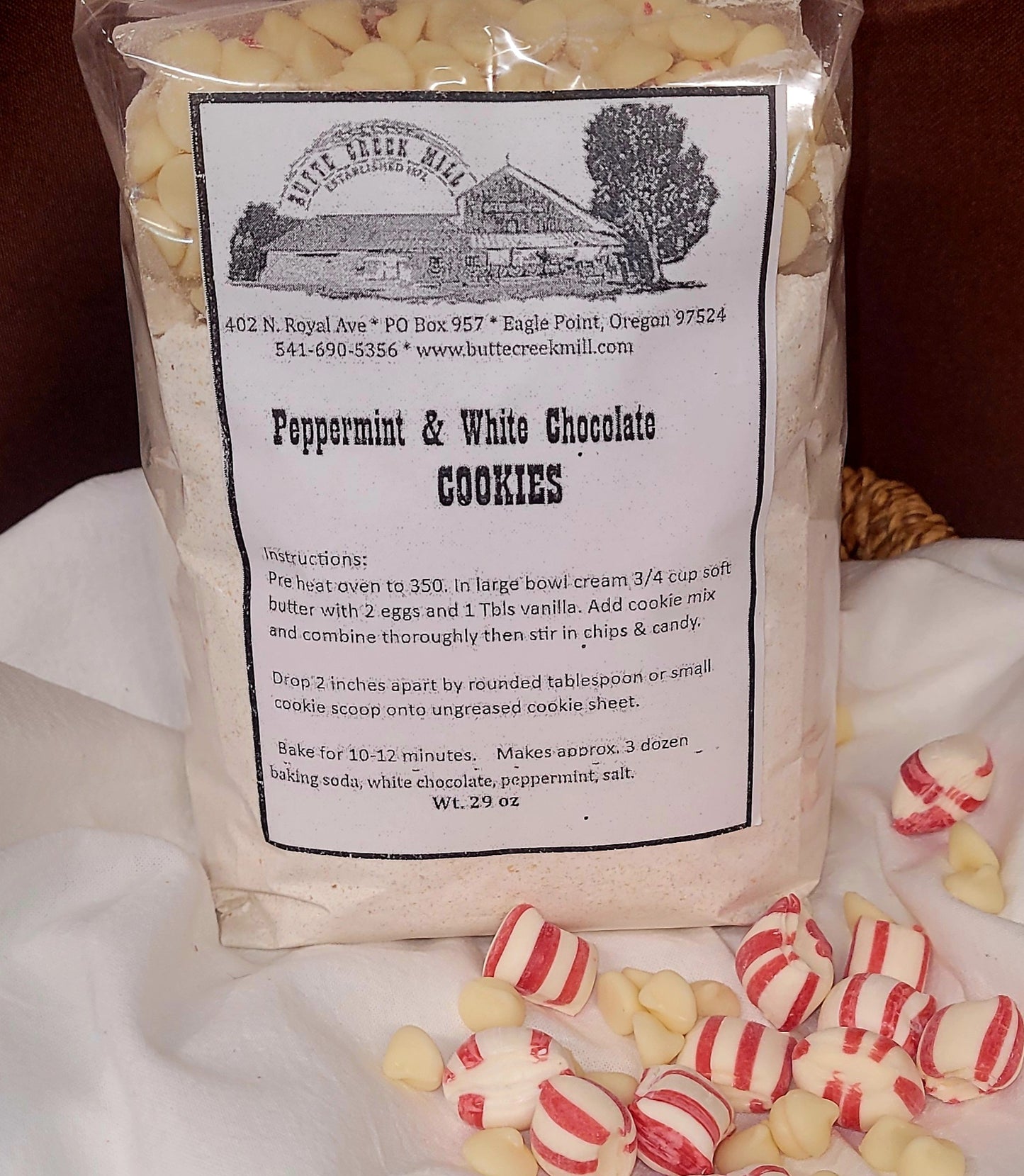 Peppermint & White Chocolate Cookie mix