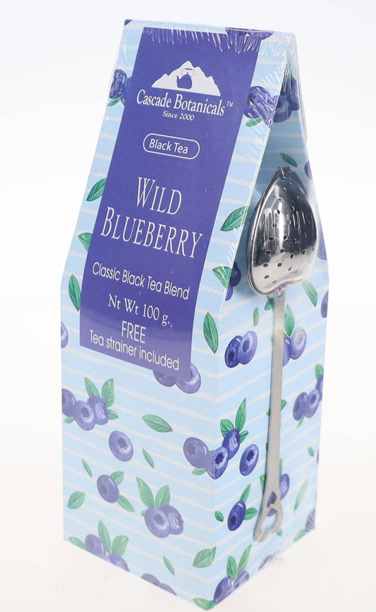 Wild Blueberry Black Loose Tea Gift Box, FREE STRAINER