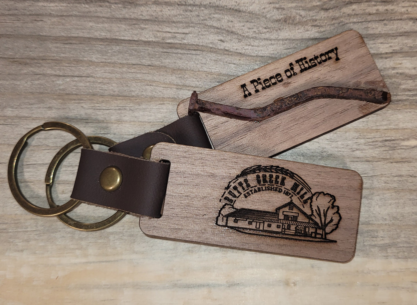 Commemorative Keychain - Leather
