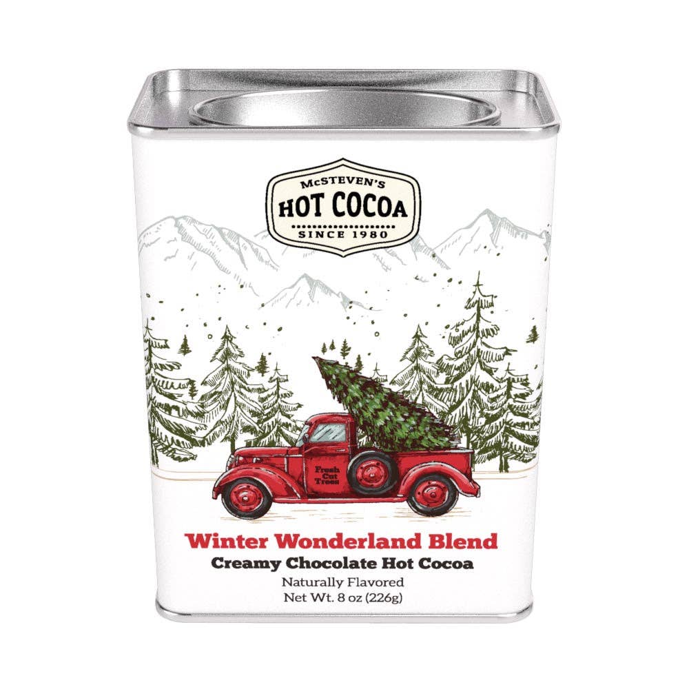 Winter Wonderland Red Truck Dark Choc Cocoa (8oz Tins)
