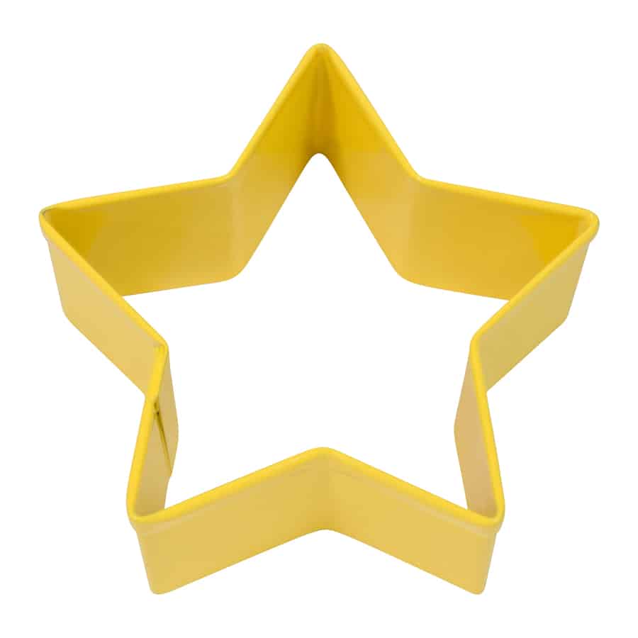Star Cookie Cutter (Yellow, 2.75")