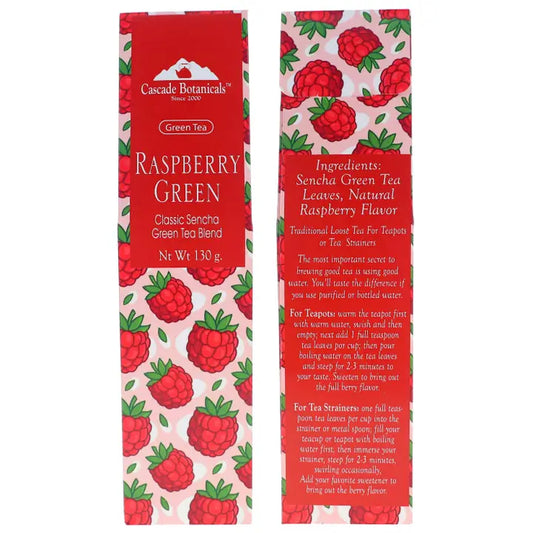 Raspberry Green Loose Tea Gift Box FREE STRAINER