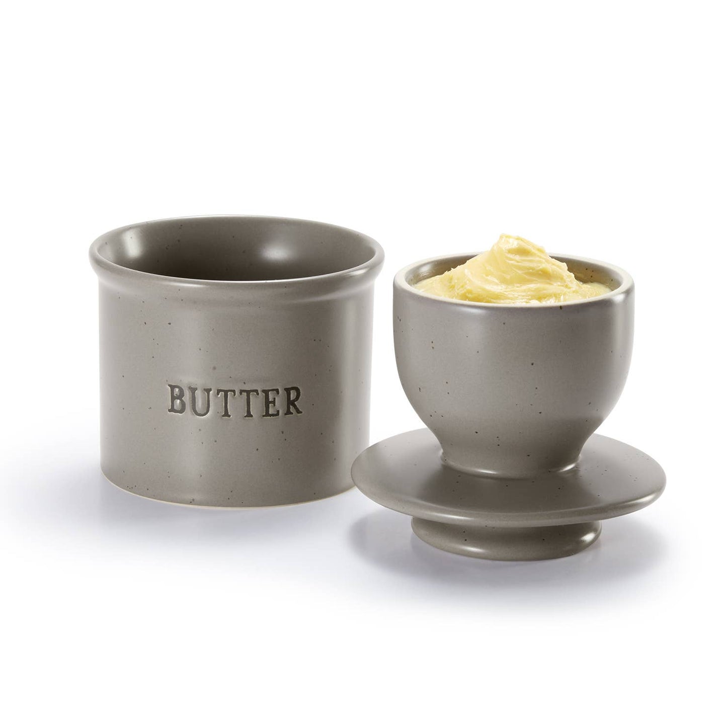 Kook French Butter Keeper Dish, Ceramic