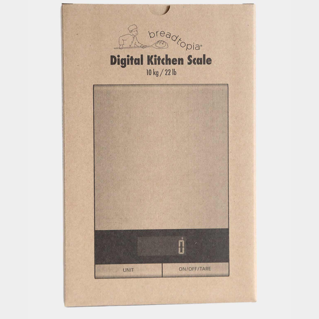 Breadtopia Digital Kitchen Scale – 10 kg/22 lb Baking Scale