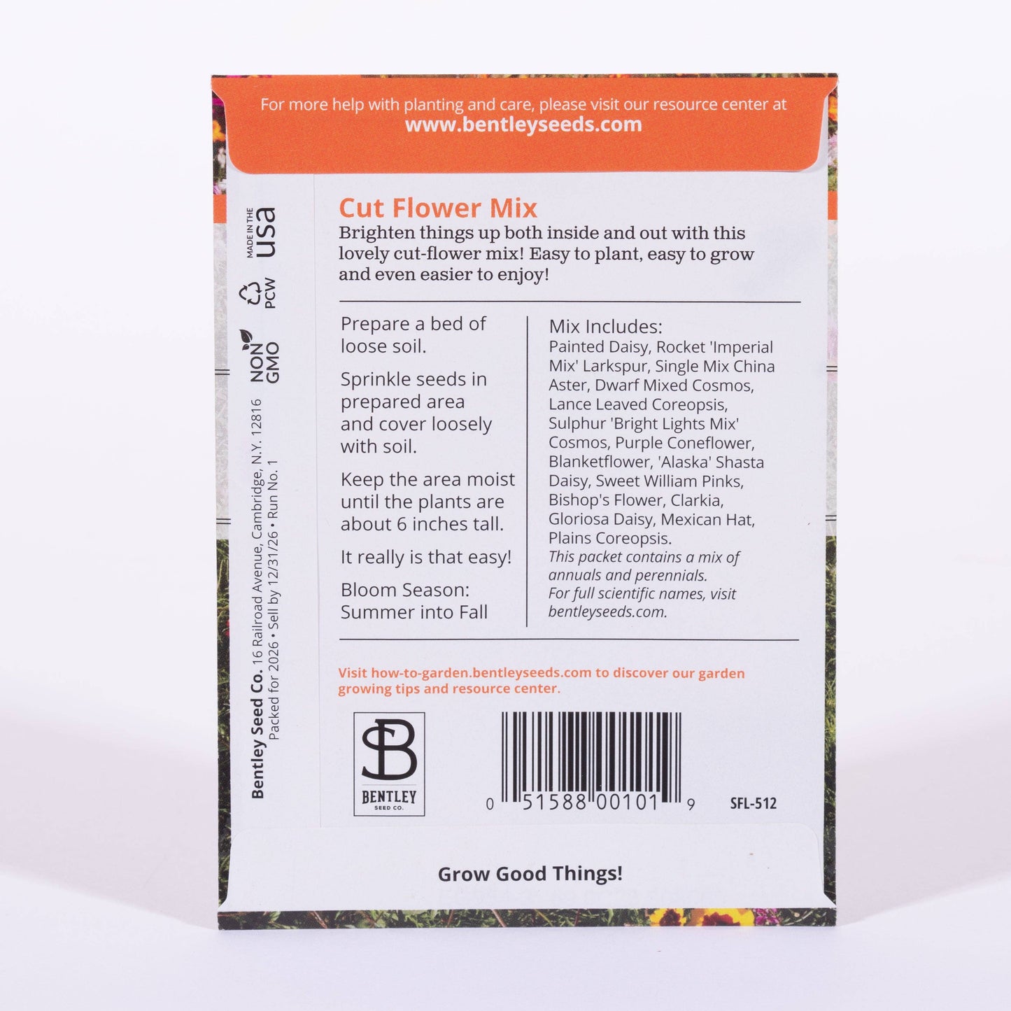 Wildflower, Cut Flower Wildflower Mix Seed Packets