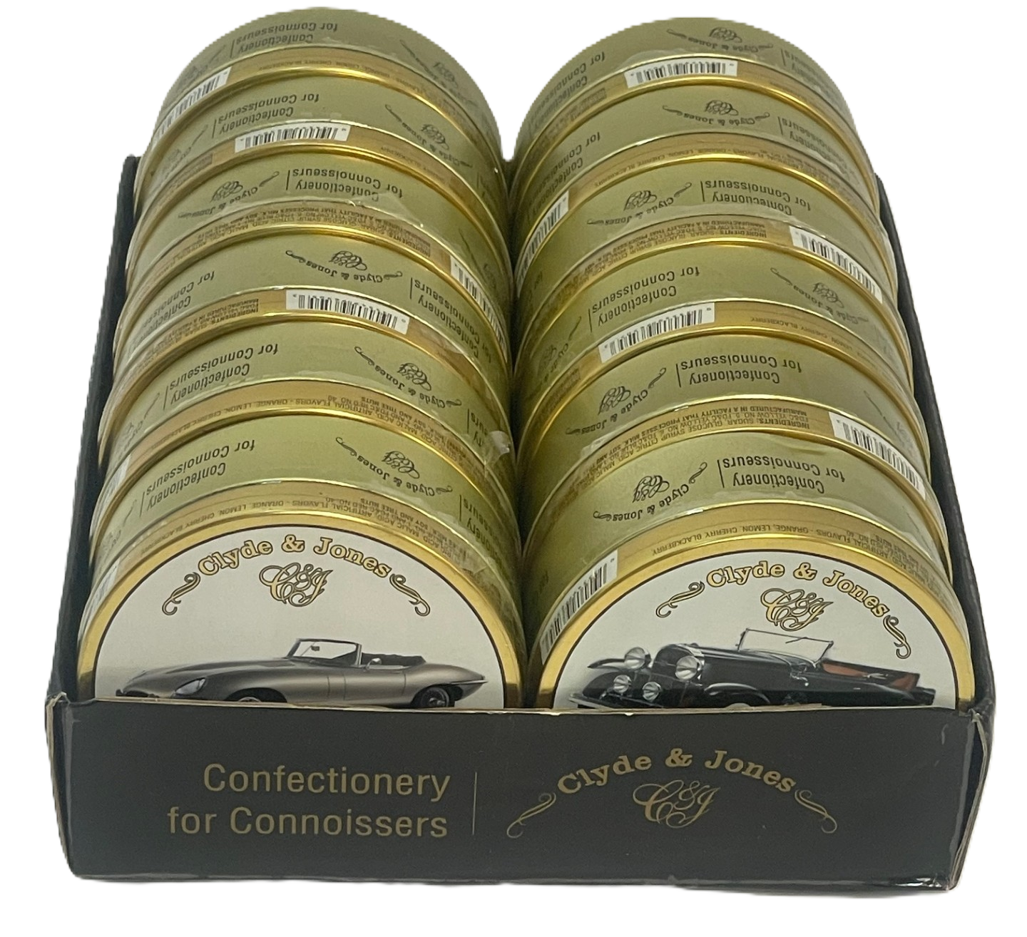 Clyde & Jones Mixed Candy – Classic Cars Tin