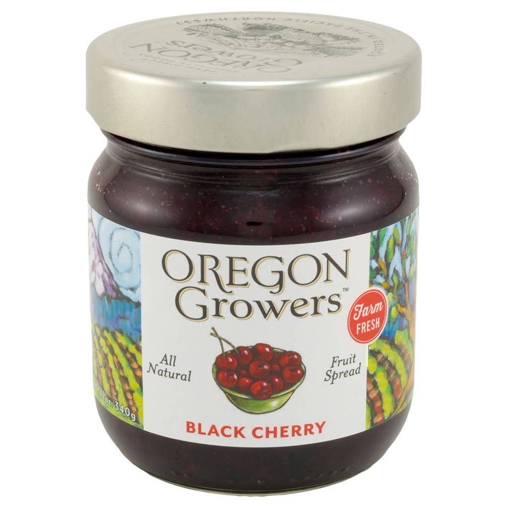 Oregon Growers - Fruit Spread 12oz Black Cherry