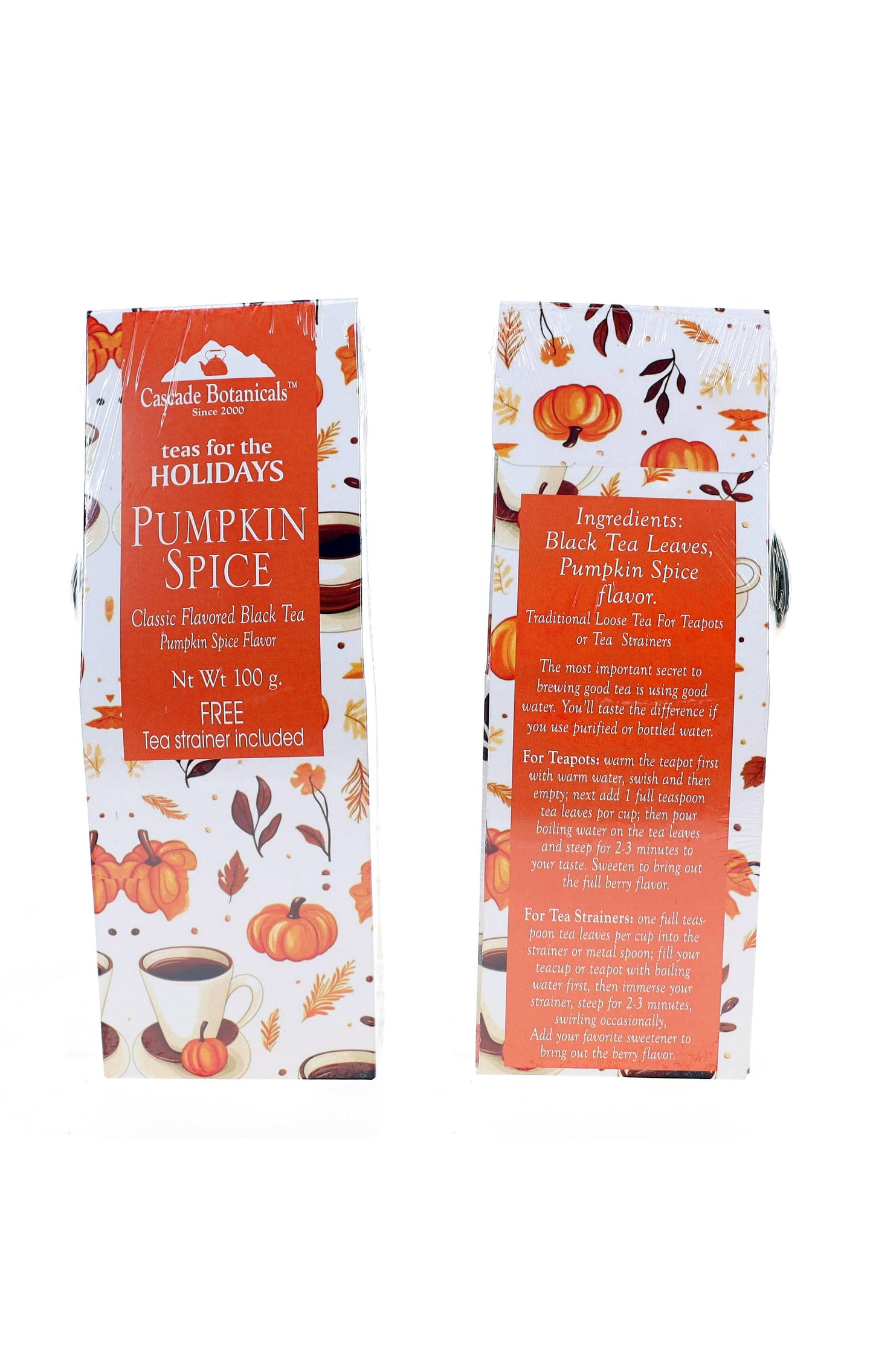 Pumpkin spice tea with FREE STRAINER