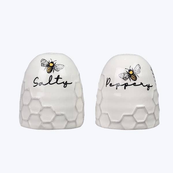 Bumble Bee Salt and top Pepper shakers