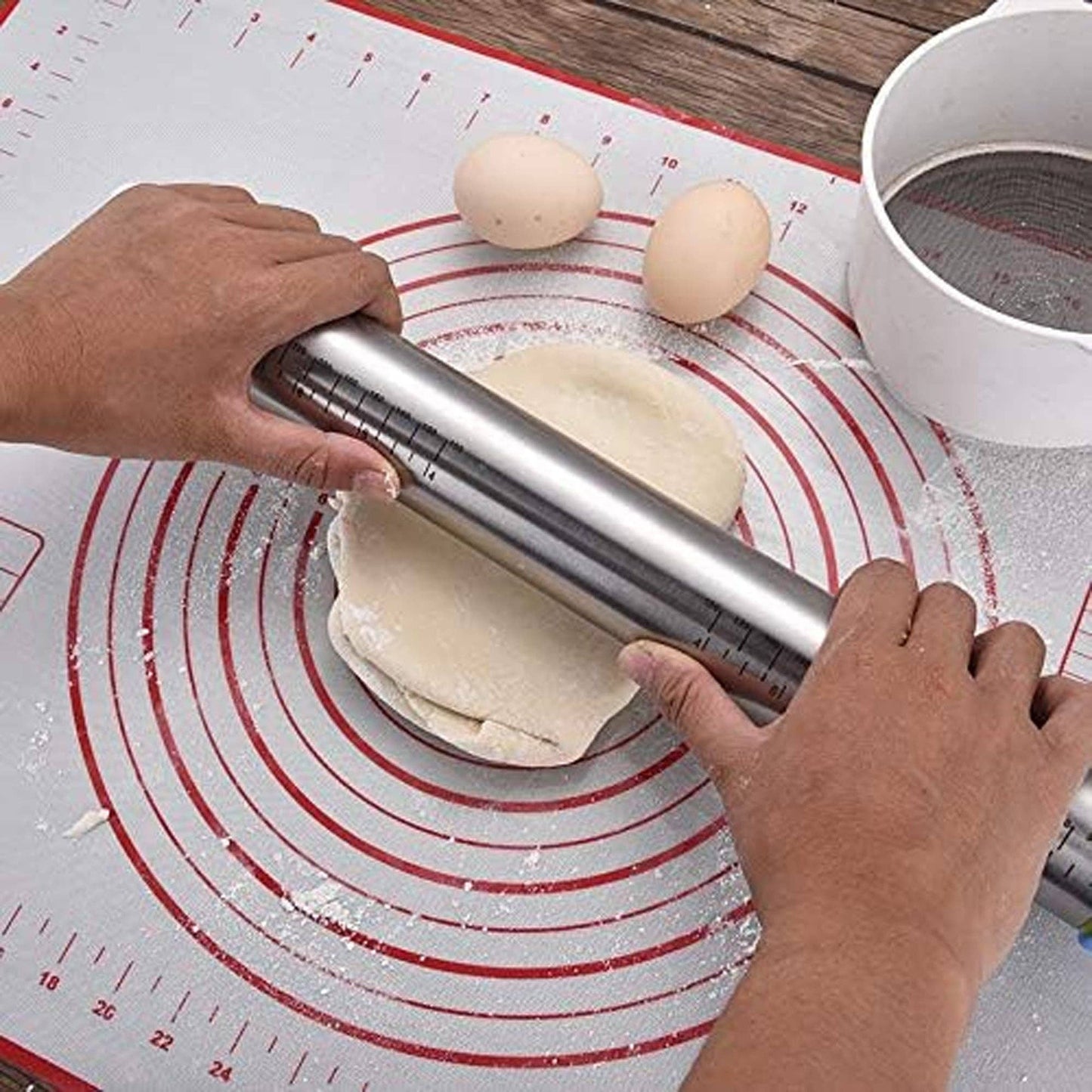Non-Stick Silicone Baking Mat - (19.7'x27.6'inch) e