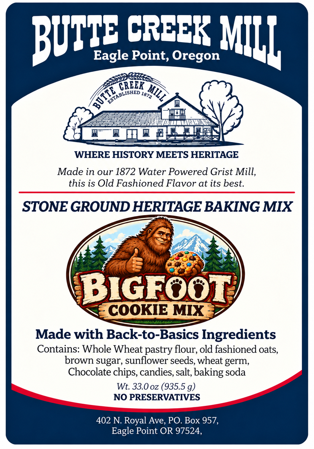 Bigfoot Cookie Mix