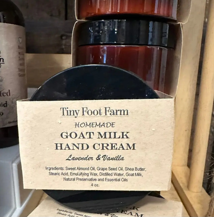 Goat Milk Hand Cream- Tiny Foot Farms