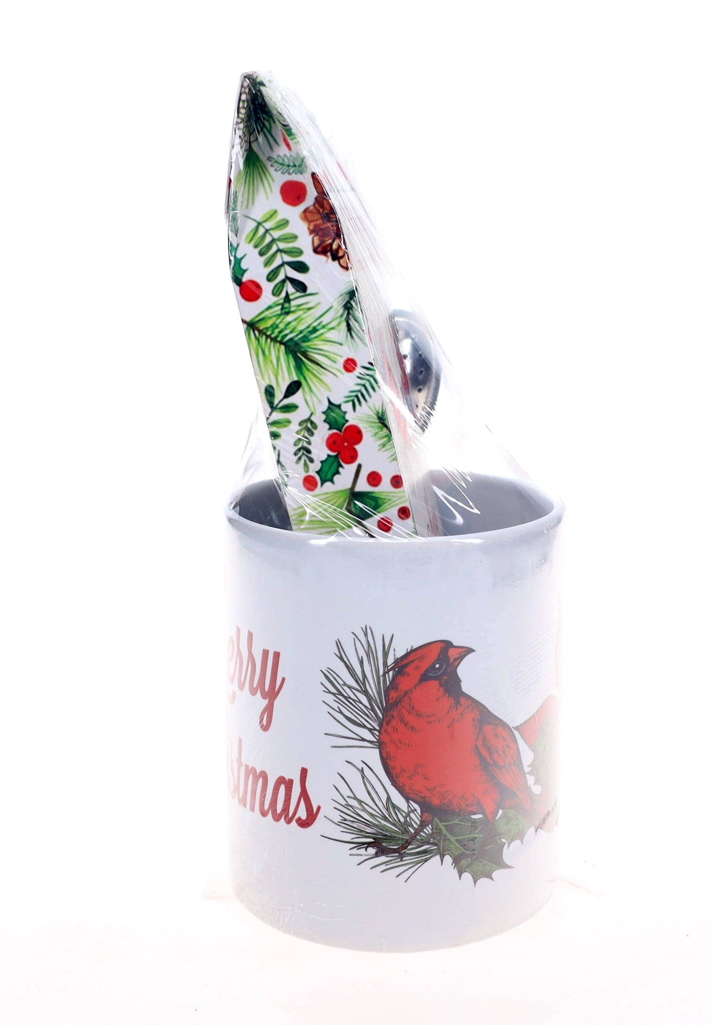 Holiday Spice Tea Mug with Matching Loose Tea Box, STRIANER