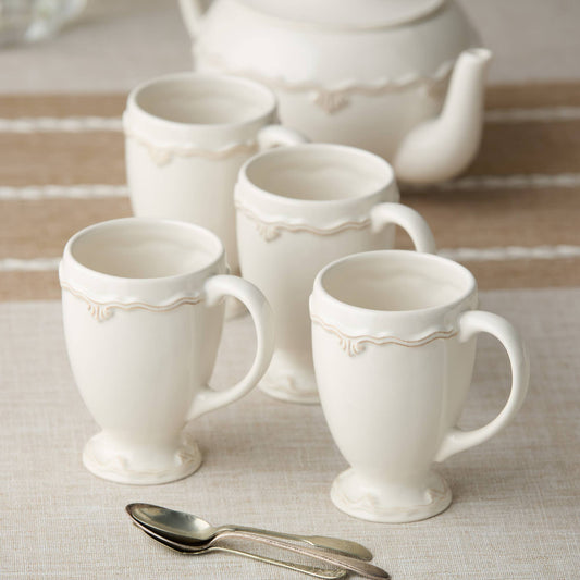 Heritage Scroll Mug – Handcrafted with Elegant Whimsy