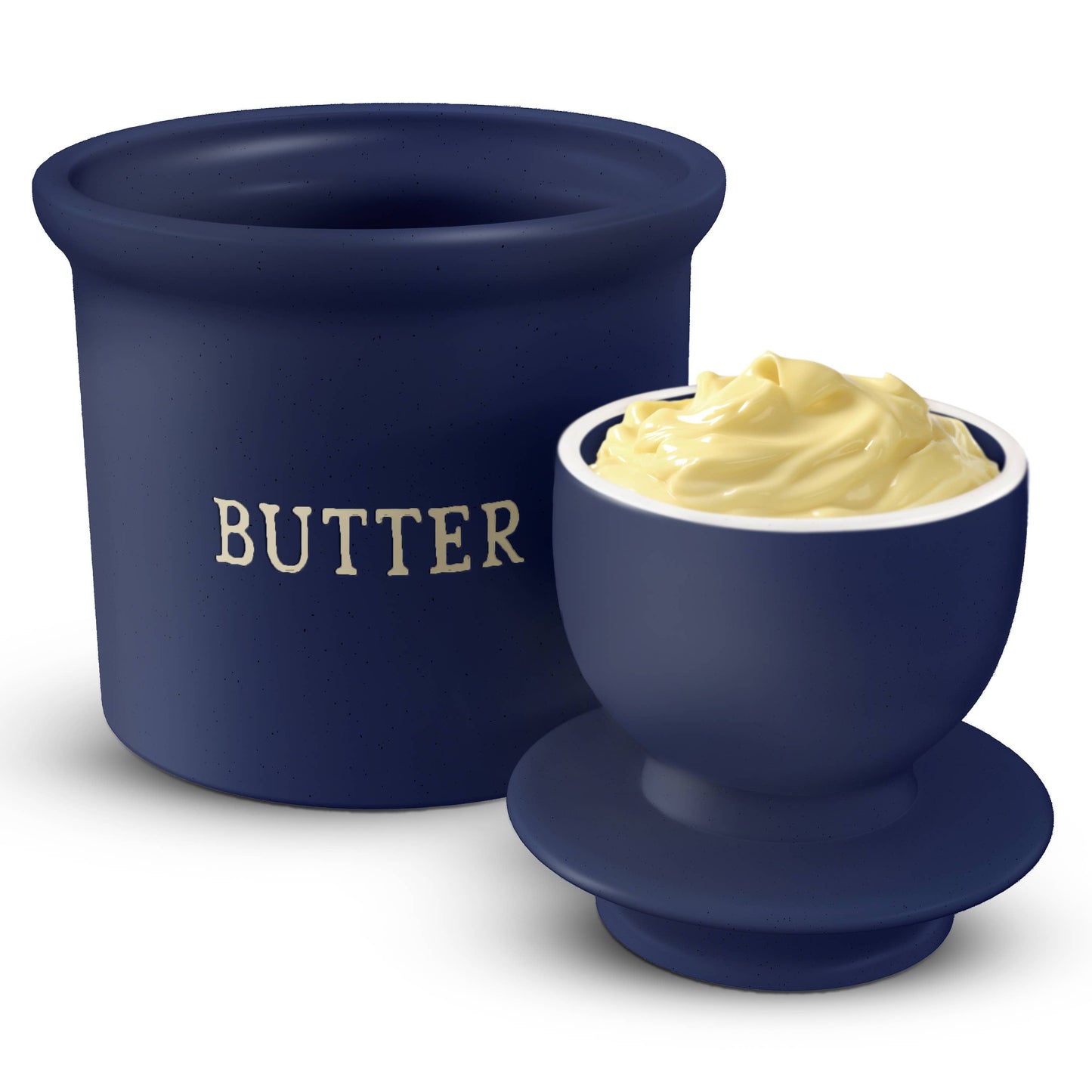 Kook French Butter Keeper Dish, Ceramic