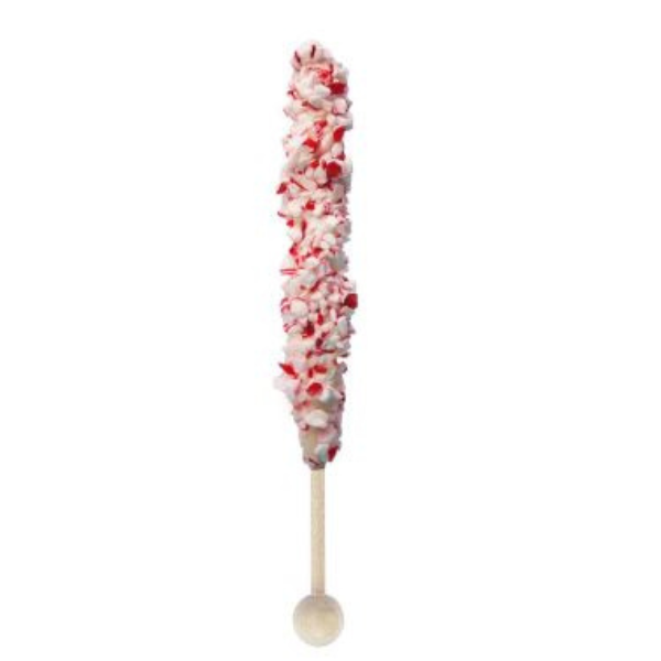 Chocolate Peppermint Stirrer w/ White Fudge
