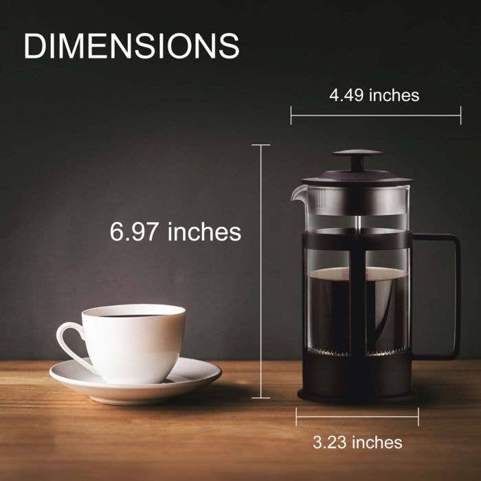 Fino French Press Coffee Maker, 3 Cup