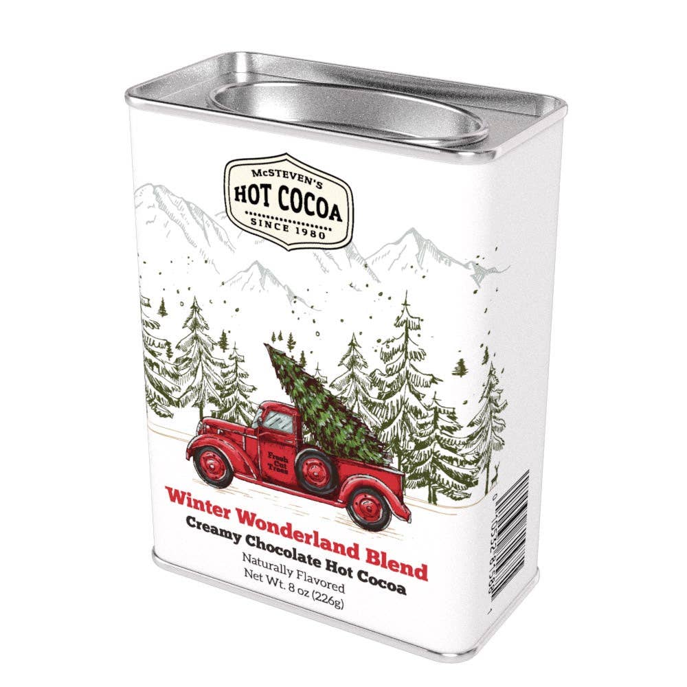 Winter Wonderland Red Truck Dark Choc Cocoa (8oz Tins)