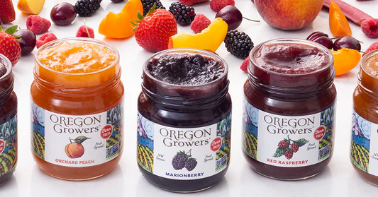 Oregon Growers - Fruit Spread 12oz Strawberry Rhubarb
