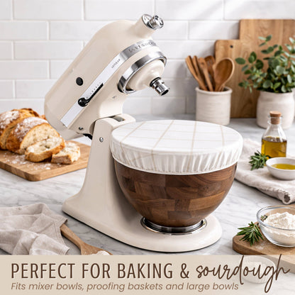 Reusable Beeswax Bowl Covers for Bread Proofing