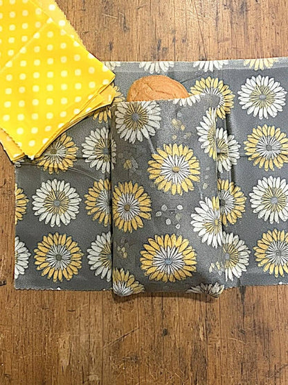 Beeswax Wrap Set of 3 Reusable Food Wraps