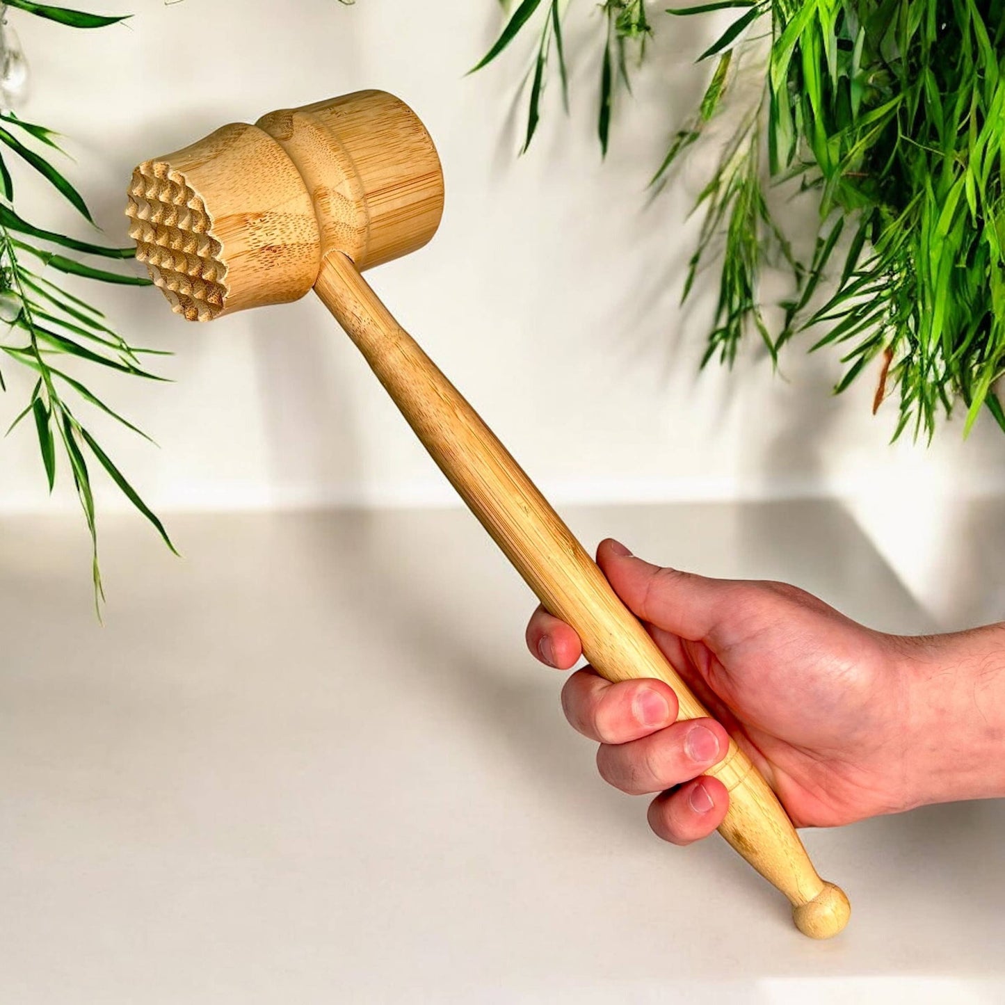 Bamboo Meat Hammer & Tenderizer Kitchen Tool
