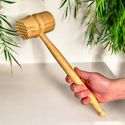 Bamboo Meat Hammer & Tenderizer Kitchen Tool