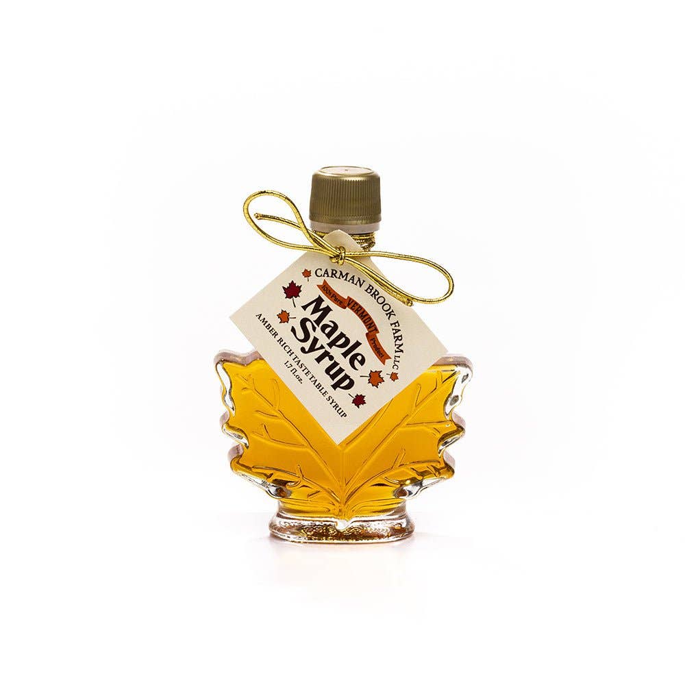 Maple Syrup Leaf Bottle in Multiple Sizes: Small - 1.7 oz
