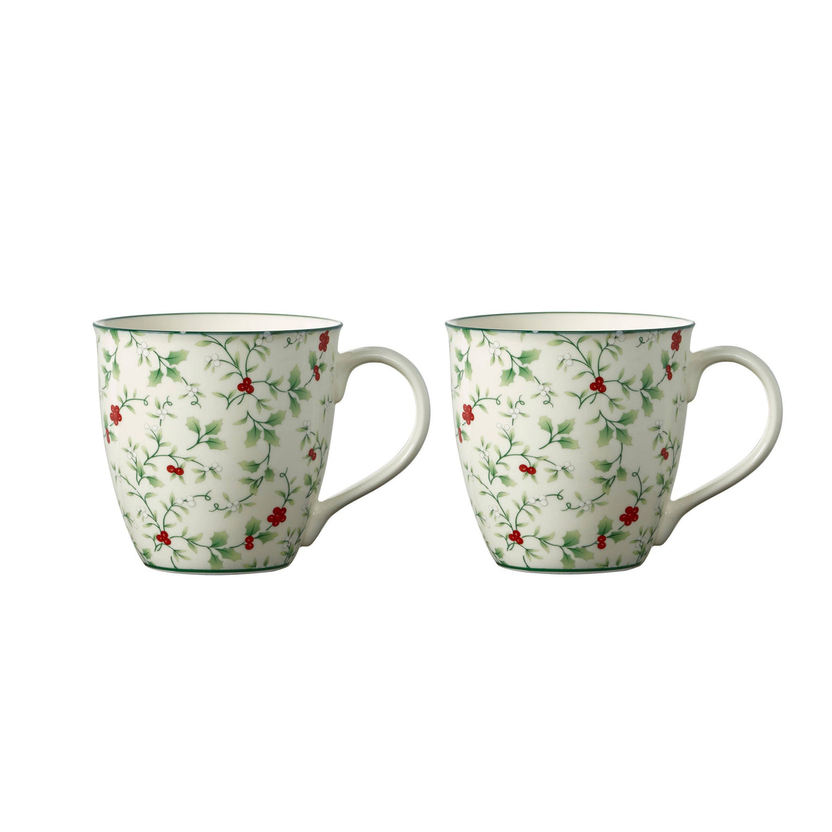 Porcelain Winterberry 20Oz Mug Christmas Gift Box set