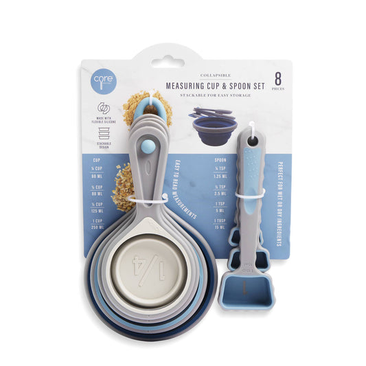 8pc Collapsible Measuring Cup Set - ANC/CDS/FR/BLZ