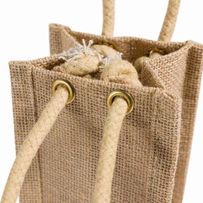 Jute Wine Bag - 2 bottle size