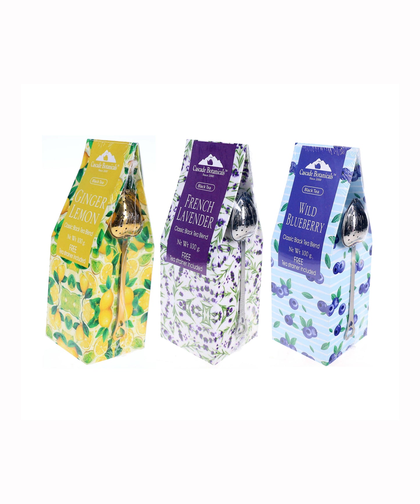 Tea Gift Box, Classic Flavors, FREE STRAINER, 100 grams: French Lavender