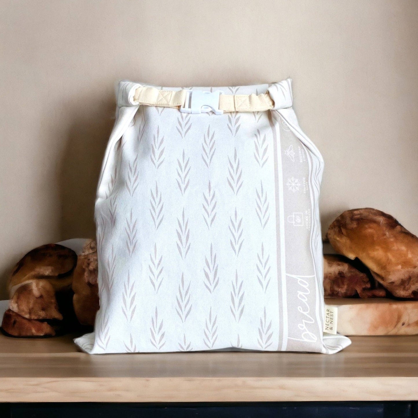 Reusable Beeswax Bread Bags for Homemade Bread & Sourdough
