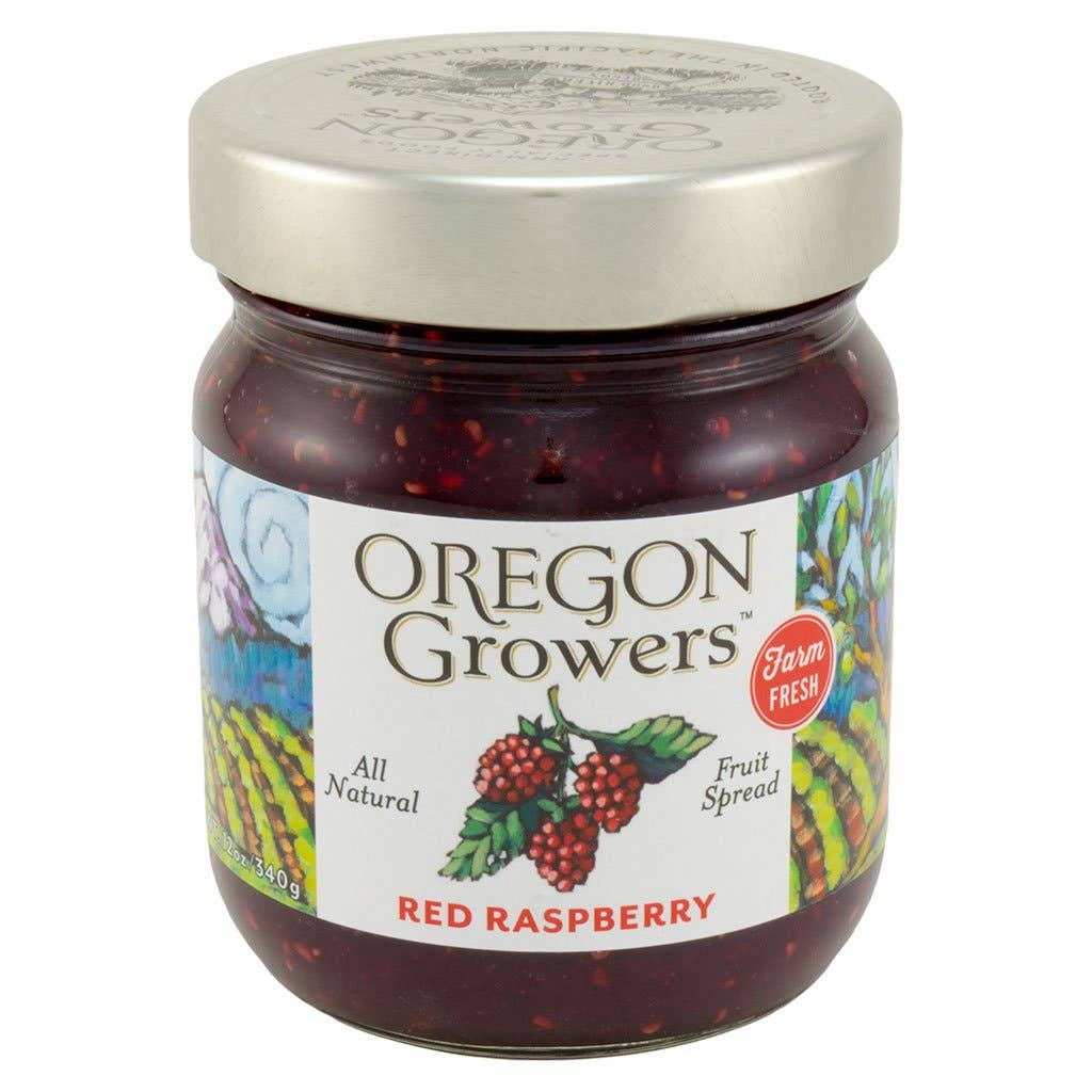 Oregon Growers - Fruit Spread 12oz Red Raspberry