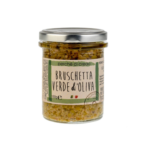Green Olive Bruschetta by Perché ci Credo