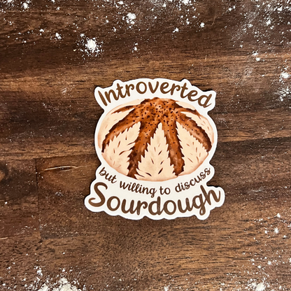 Sourdough Starter Waterproof Sticker