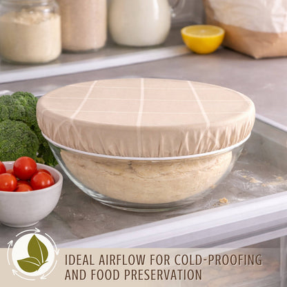 Reusable Beeswax Bowl Covers for Bread Proofing
