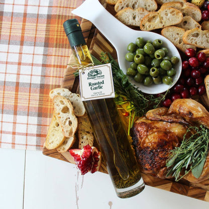 Roasted Garlic EVOO Blend – Bold Flavor (375mL Tall Round)