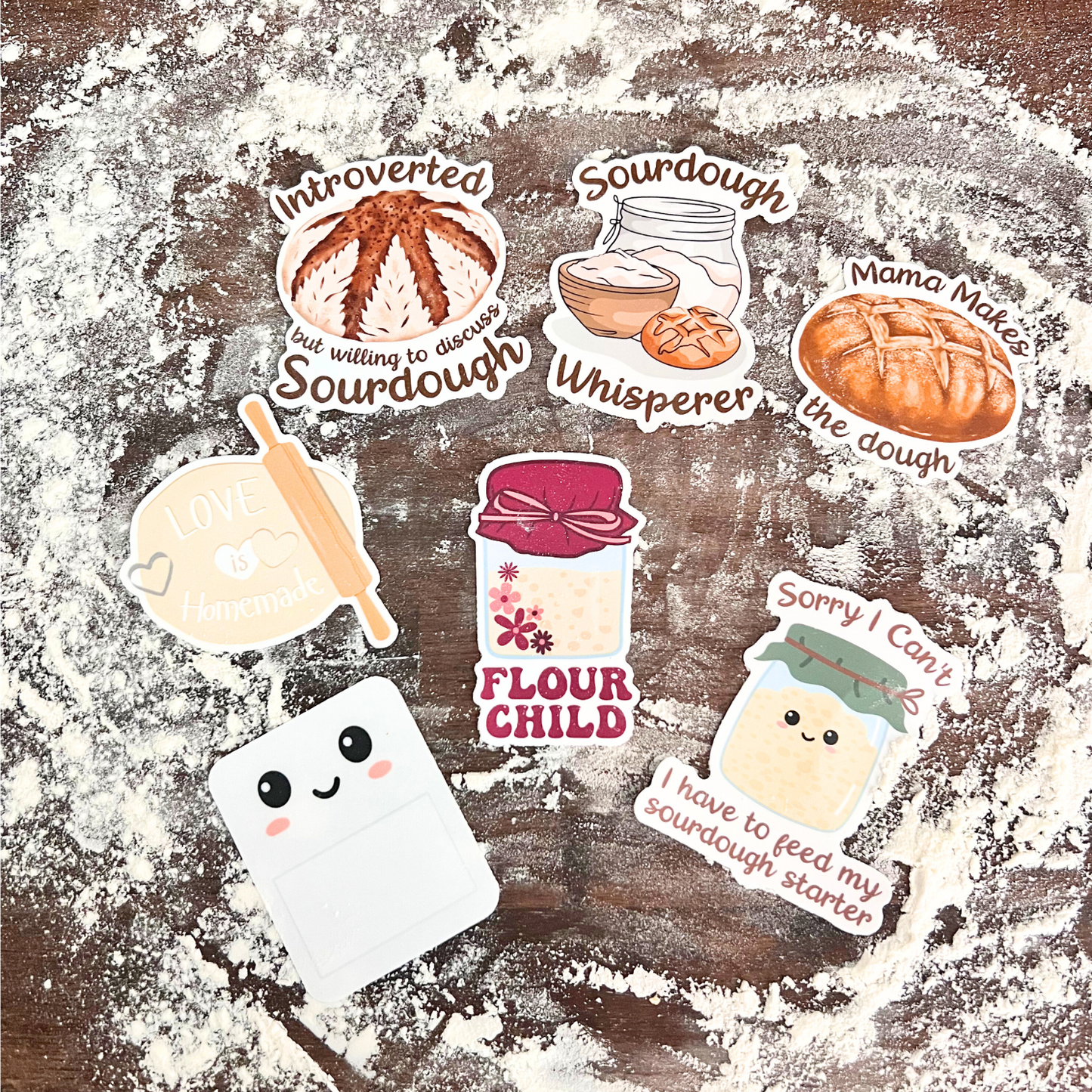 Sourdough Starter Waterproof Sticker