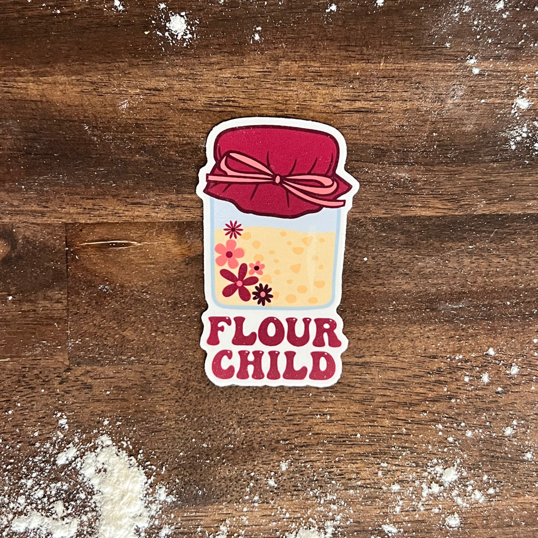 Sourdough Starter Waterproof Sticker