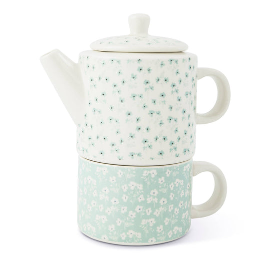 Tea for One - Blue Floral