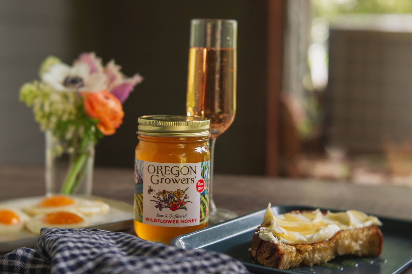 Wildflower Honey 18 Oz Glass Jar