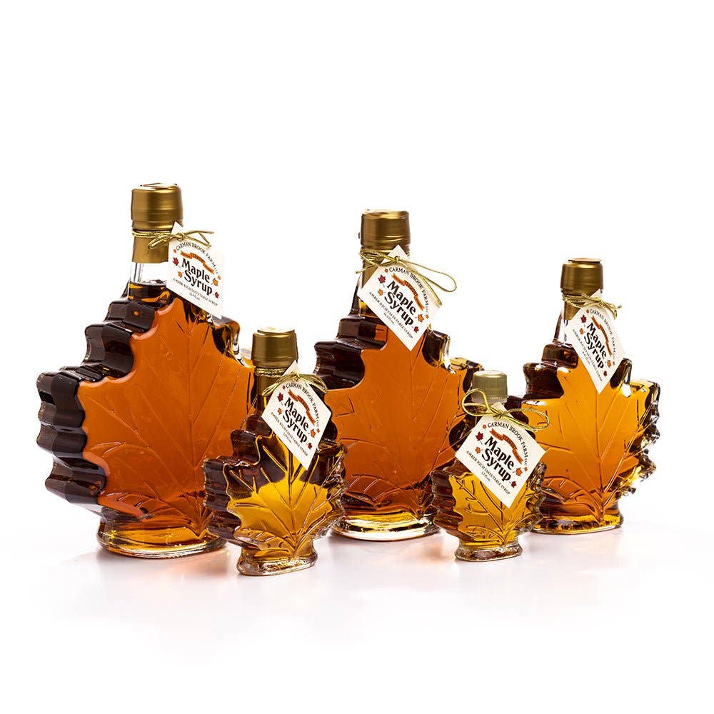 Maple Syrup Leaf Bottle in Multiple Sizes: Small - 1.7 oz