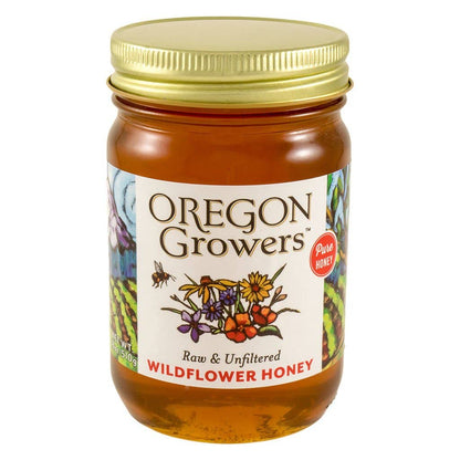 Wildflower Honey 18 Oz Glass Jar