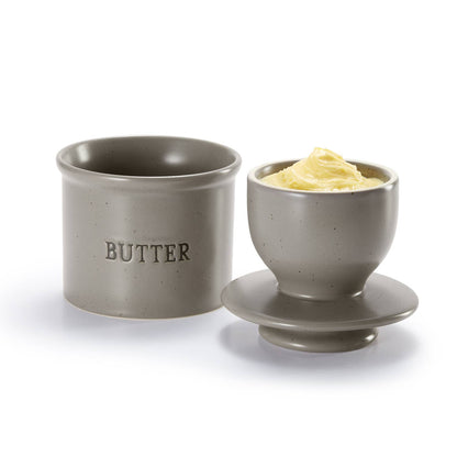 Kook French Butter Keeper Dish, Ceramic