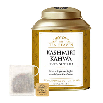 Kashmiri Kahwa green Chai Canister