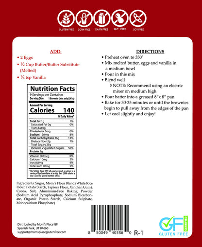 Mom's Best Gluten-Free Brownie Mix
