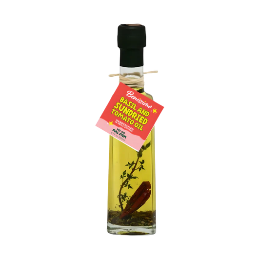Benissimo Basil & Sundried Tomato EVOO Blend – 8.12 fl oz: Benissimo / Castolatta 8.12 fl oz