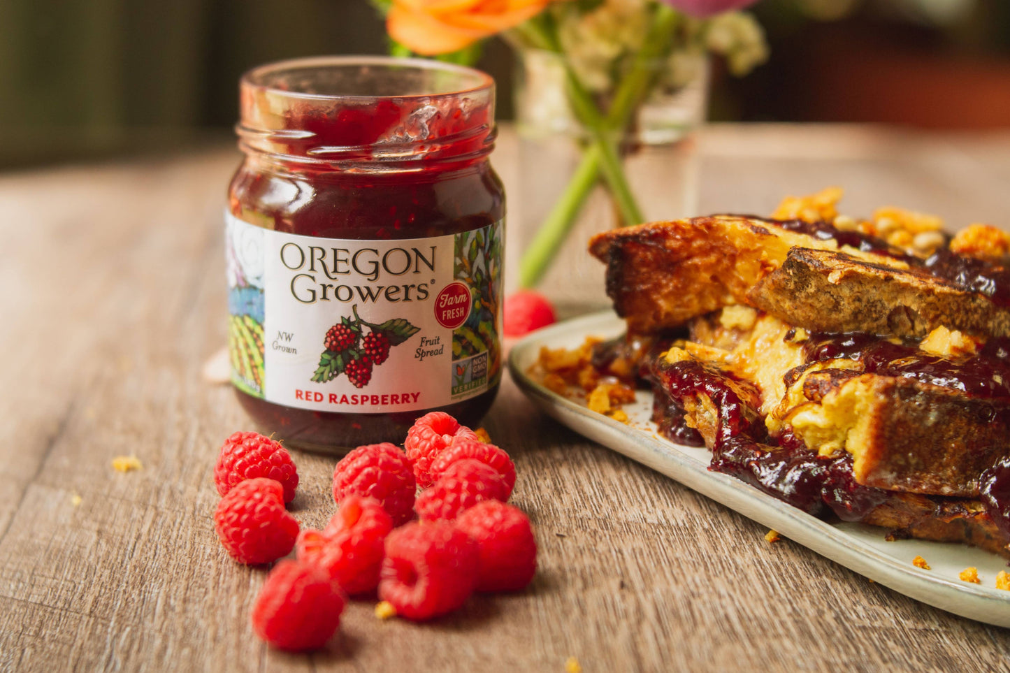 Oregon Growers - Fruit Spread 12oz Red Raspberry